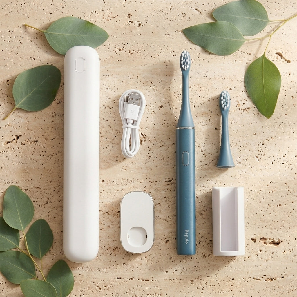 Bepulo Sonic Toothbrush Travel Set Layflat Blue